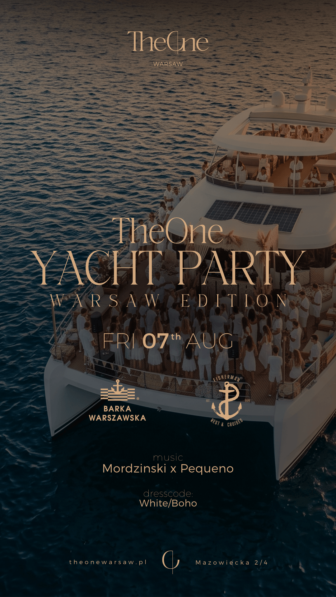 TheOne Yacht Party Warsaw Edition — 7 sierpnia