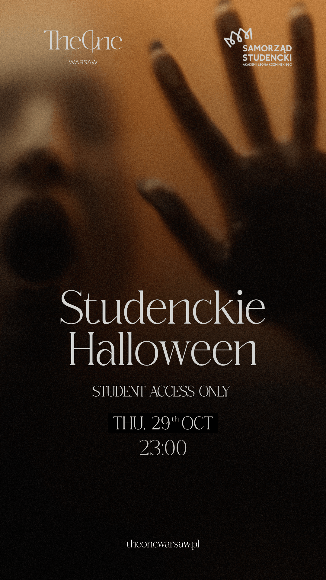 Studenckie Halloween, czwartek 29.10